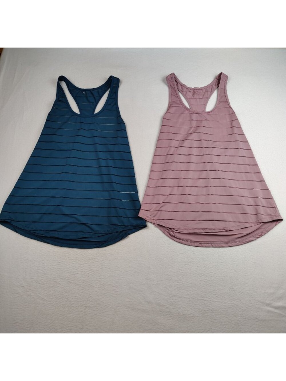 Zyia Active Havanna Racerback Tank Top Lilac Teal set of 2 Womens M